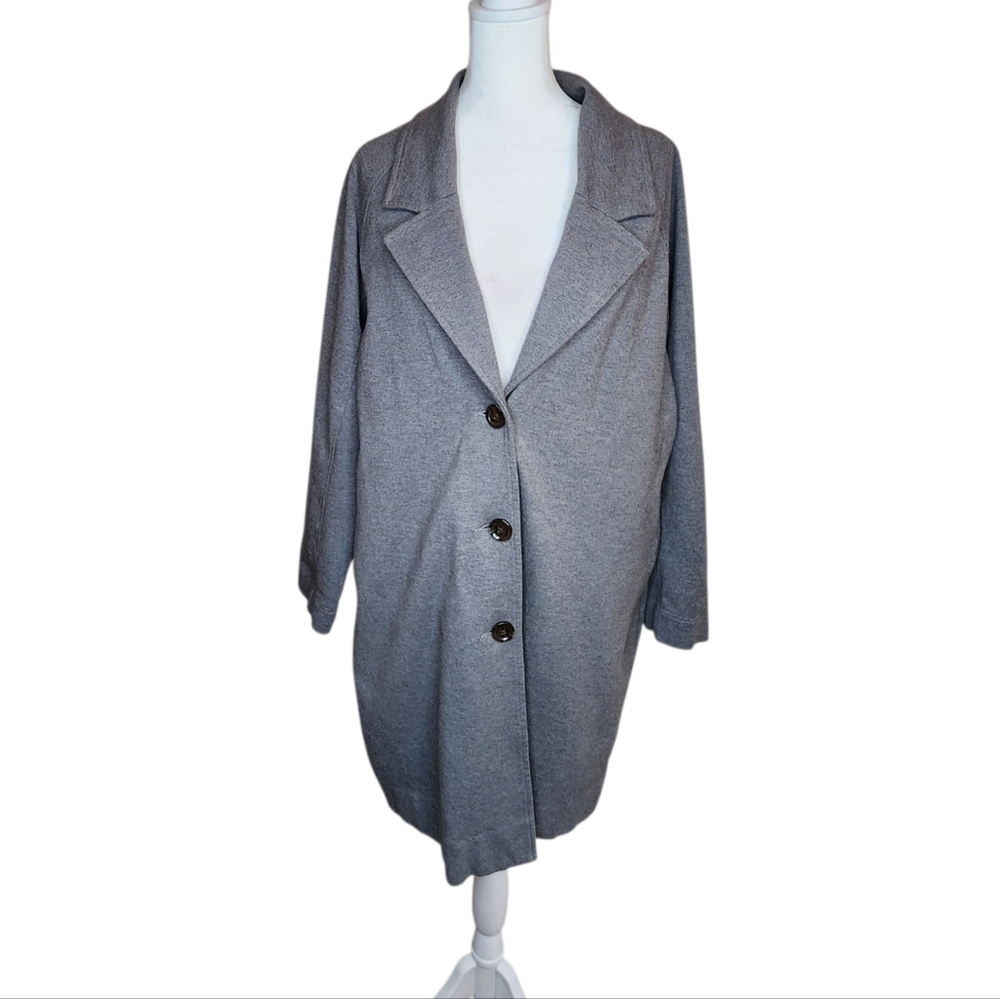Everlane The Dream Coat Ponte Gray Size Small
